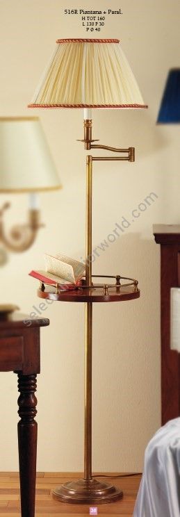 Il Paralume Marina / Floor Lamps / 516/R with incorporated table