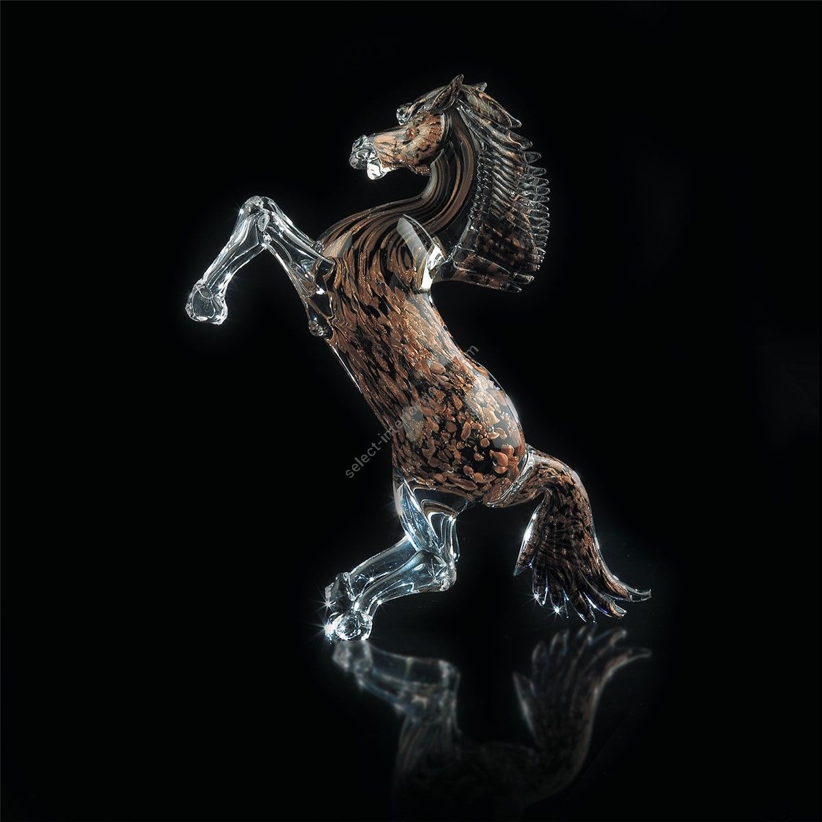 Italian Luxury Lighting / Animal Sculptures / Horse 26cm in Murano Glass 757 2 AVV