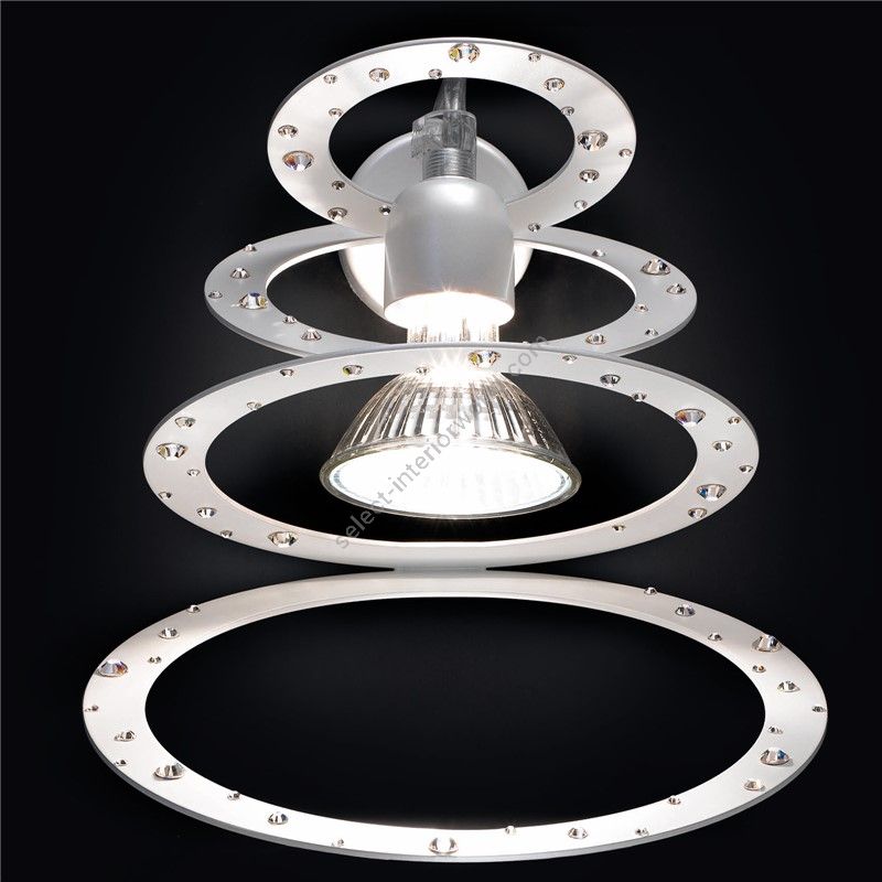 Patrizia Volpato / Wall Sconces / Cassiopea Handcrafted Swarovski 24 Karat Gold