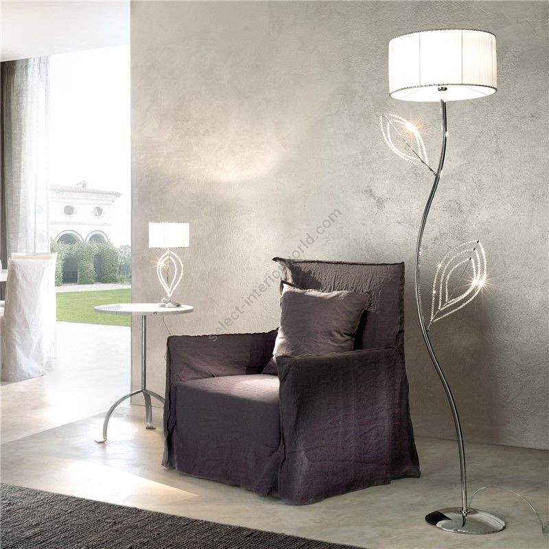 Patrizia Volpato / Floor Lamps / Girasole Swarovski Crystal 24 Karat Gold