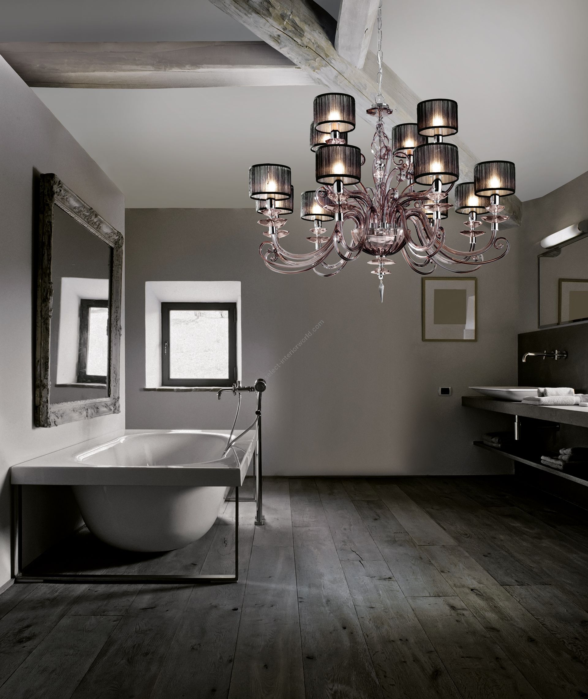 Euroluce Lampadari / Chandeliers / Alicante Fumè L8+4 Shade