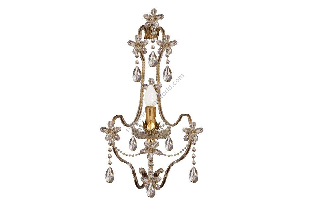 Mechini / Wall Lights / Wrought Iron with Bohemian Crystal A179/1
