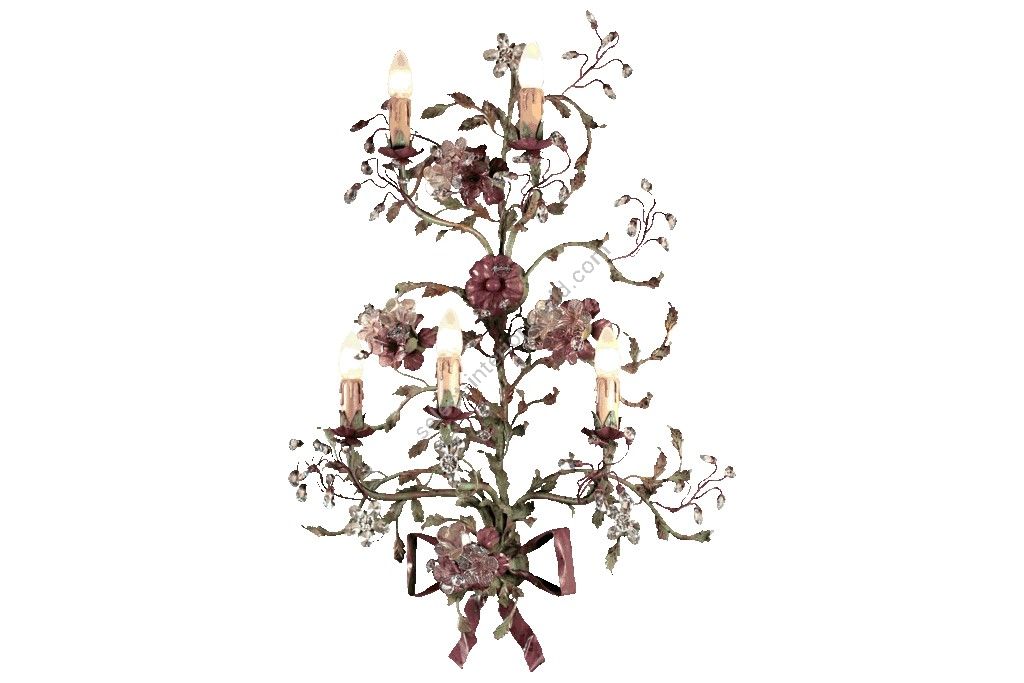 Mechini / Wall Lights / Bohemian Crystal and Murano Glass A241/5