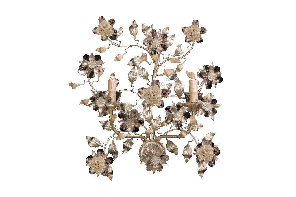 Mechini / Wall Lights / Bohemian Crystal and Clear Pearl Banding A297/2