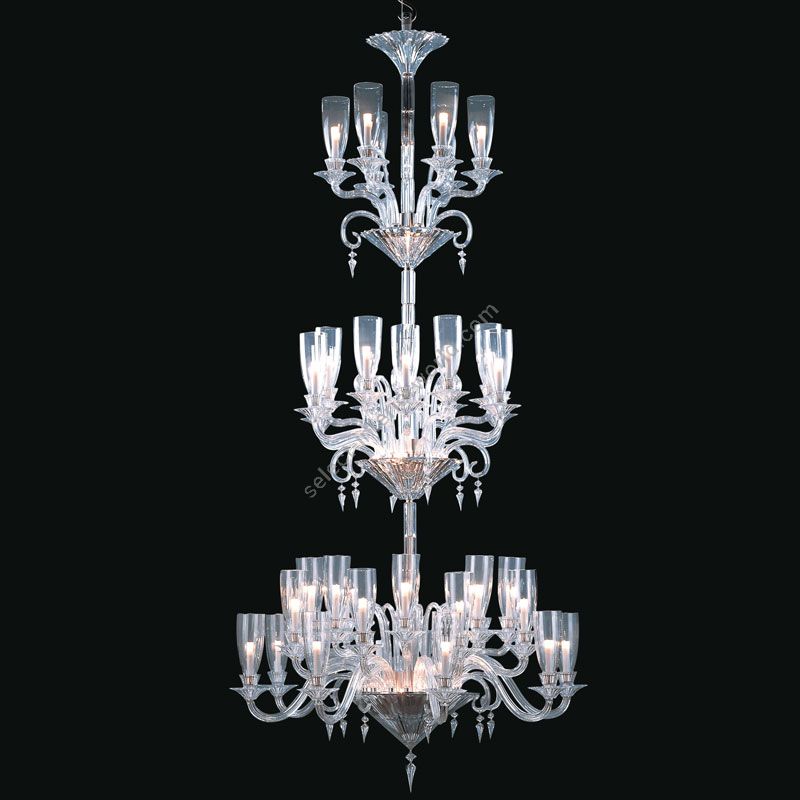 Baccarat Mille Nuits Chandelier 42 Hurricane Shades