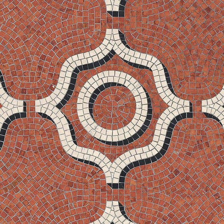 Bisazza / Marmosaico - Decorations / Coronaro Rosso