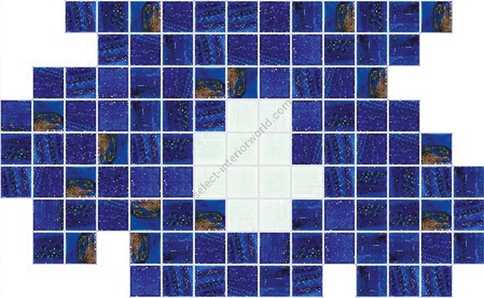 Bisazza / Mosaico - Decorations / Fiore Blu Piccolo (Pools)