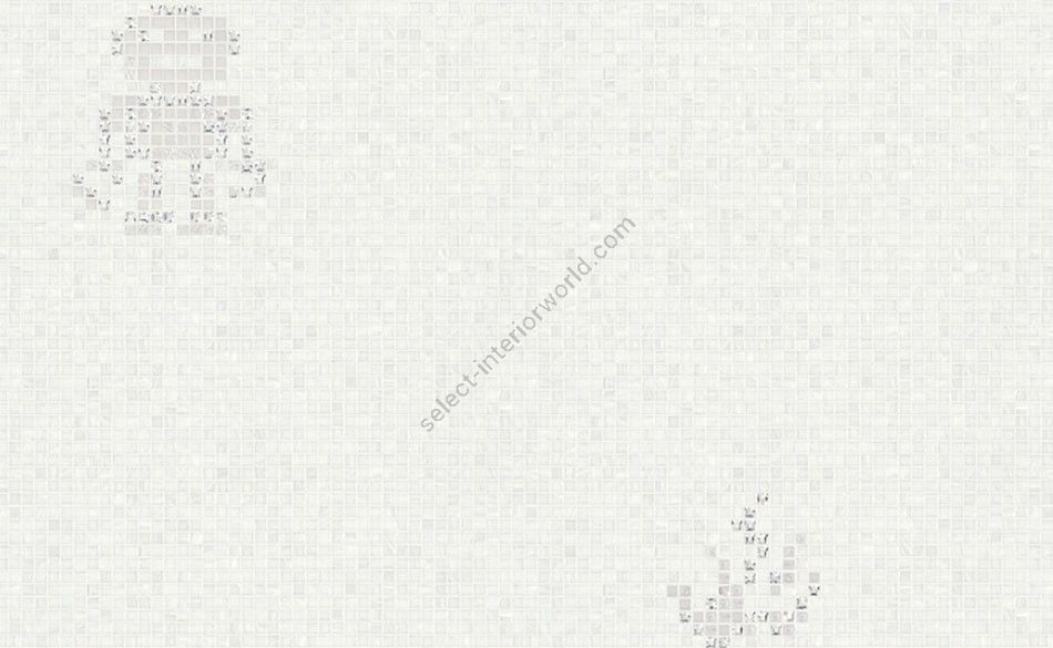 Bisazza / Mosaico - Decorations / Hearts & Robots White (Luxe)