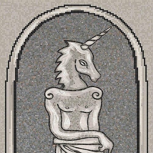 Bisazza / Mosaico - Decorations / Licorne Grise (Timeless)