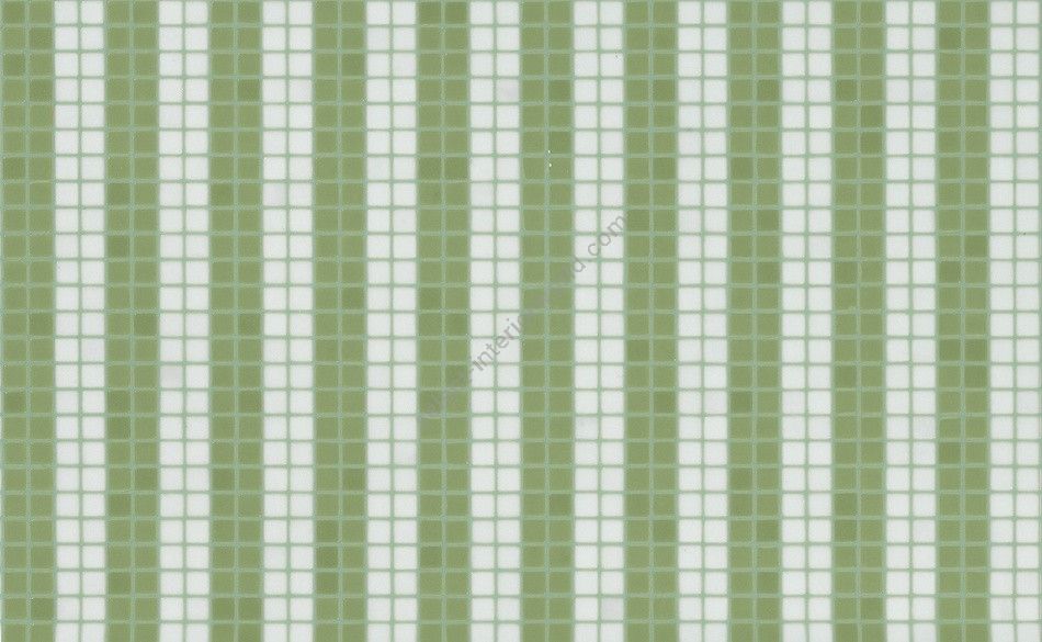 Bisazza / Mosaico - Decorations / Pinstripe Green (Flooring)