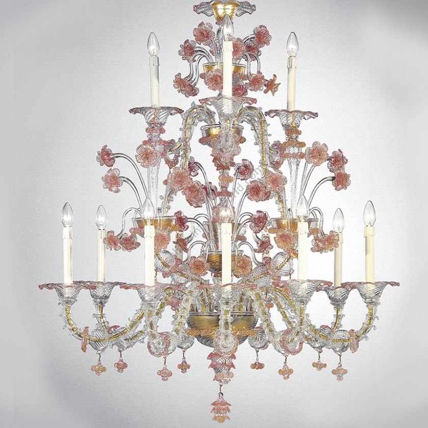 Glass & Glass Murano / Chandeliers / Traditional Venetian chandeliers C-1763/12