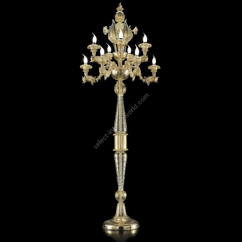 Glass & Glass Murano / Floor Lamps / Traditional Venetian chandeliers C-2909/P10