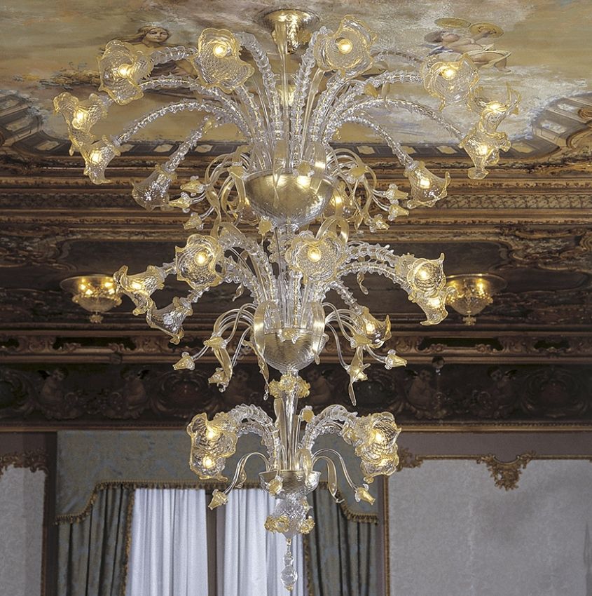 Glass & Glass Murano / Chandeliers / Traditional Venetian chandeliers C-Forte-2/24
