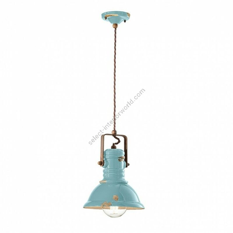 Swivel Pendant Lamp Industrial & Vintage Design C1691 by Ferroluce
