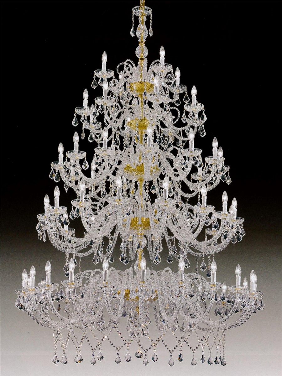 Italian Luxury Lighting / Chandeliers / Elegance Large Crystal 60 Lights D1301 060
