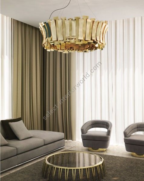 DelightFULL / Chandeliers / Etta Round Chandelier in Brass