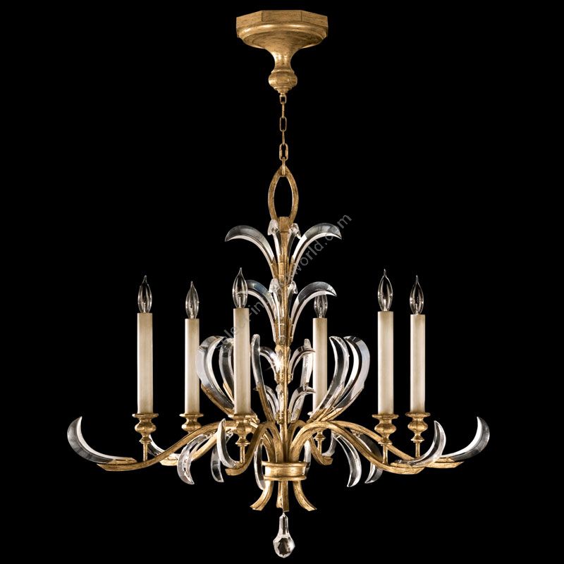 Fine Art Handcrafted Lighting / Chandelier / Beveled Arcs 37″ Round 739140 762640