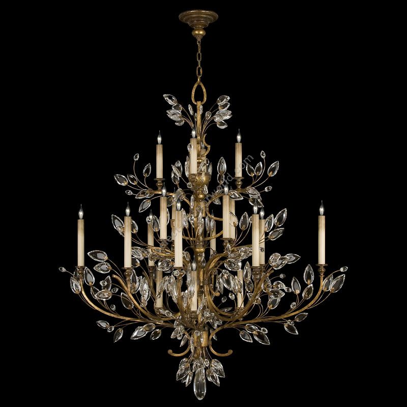 Fine Art Handcrafted Lighting / Chandeliers / Crystal Laurel 57″ Round 771140 774440