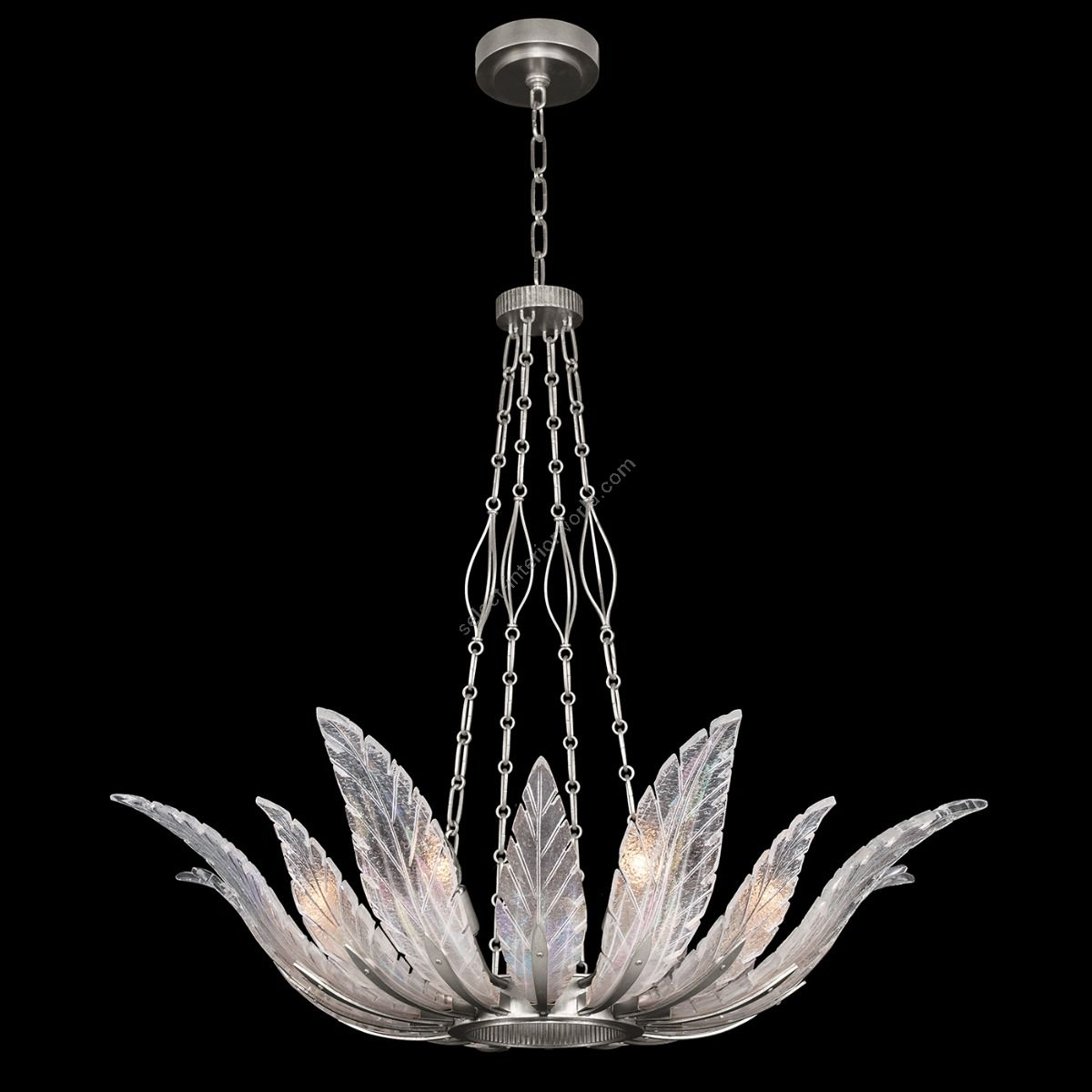 Fine Art Handcrafted Lighting / Pendant Lights / Plume 39″ Round 894040