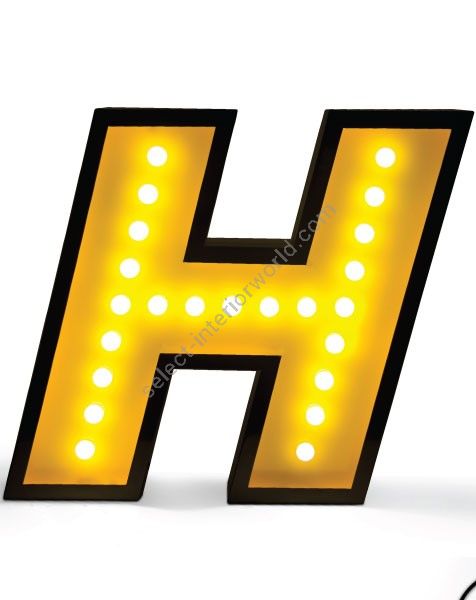 DelightFULL / Floor or Wall Lamps / Light Letter H | Graphic Letters "H"