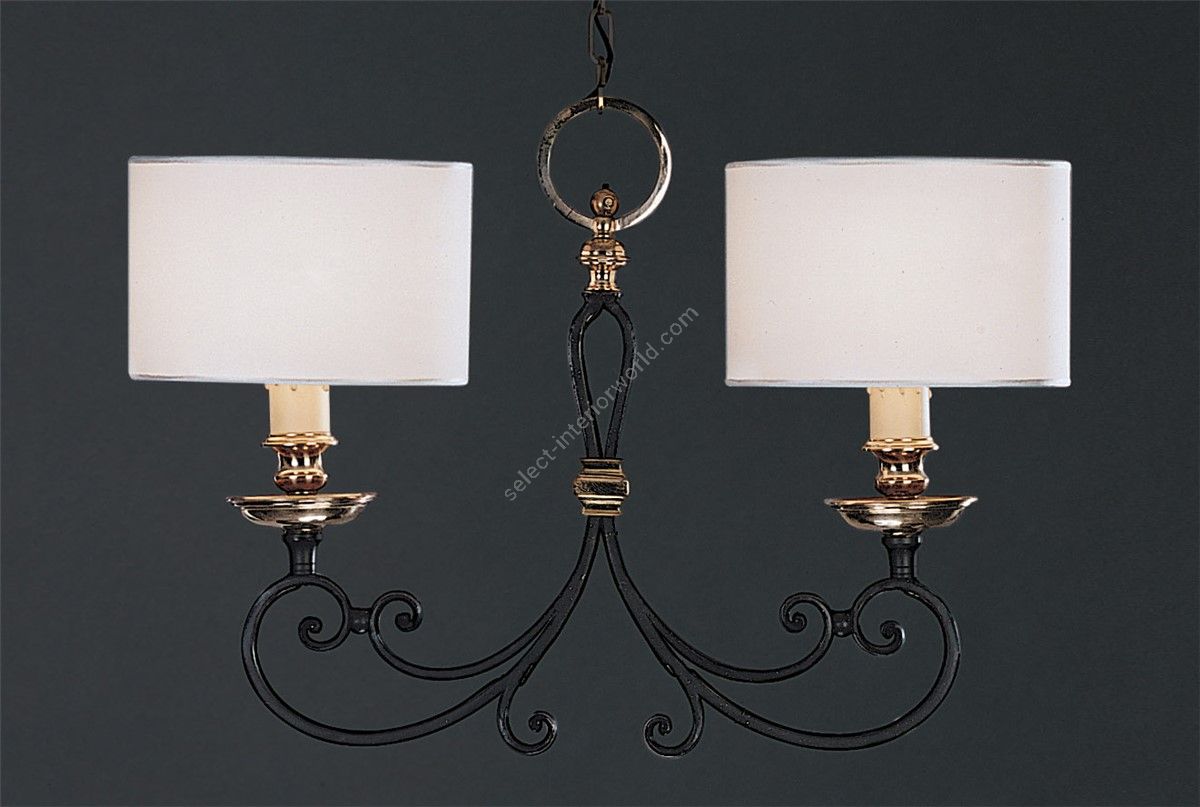 Officina Ciani / Chandeliers / Iron with Brass Details HL1018CH-2 Opanca