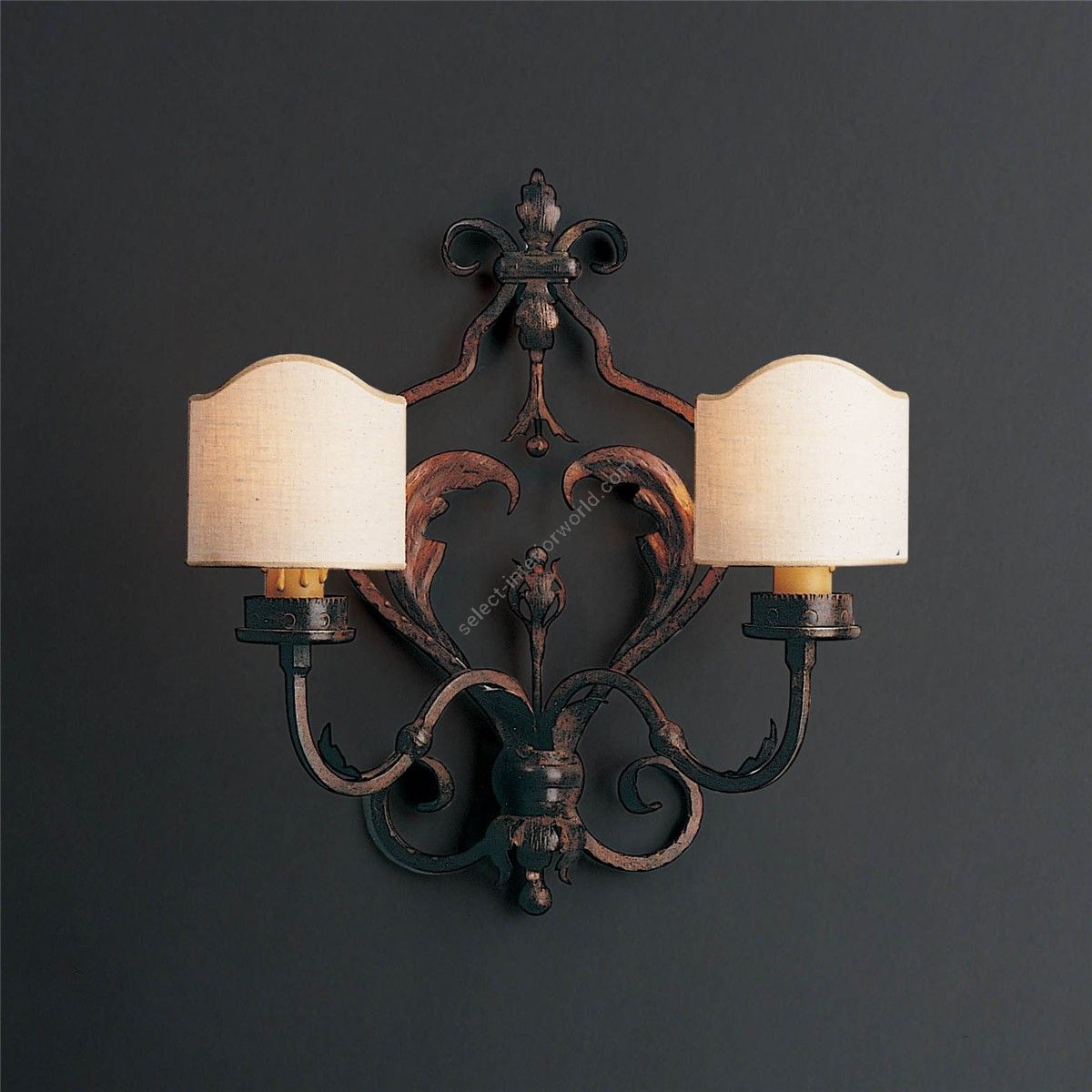 Officina Ciani / Wall Sconces / Forged Leaves HL1051WA-2B