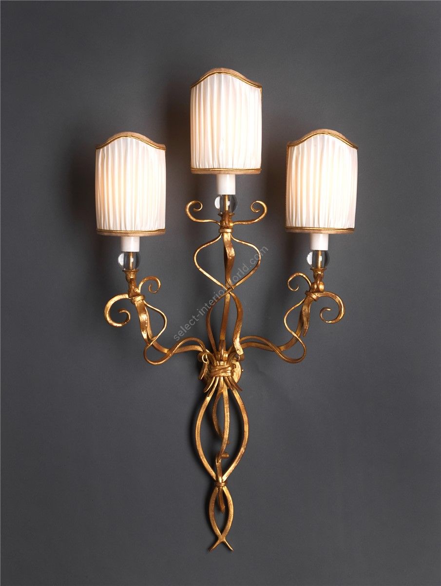 Officina Ciani / Wall Sconces / Forged Iron and Crystals HL1054WA-3 Manzi
