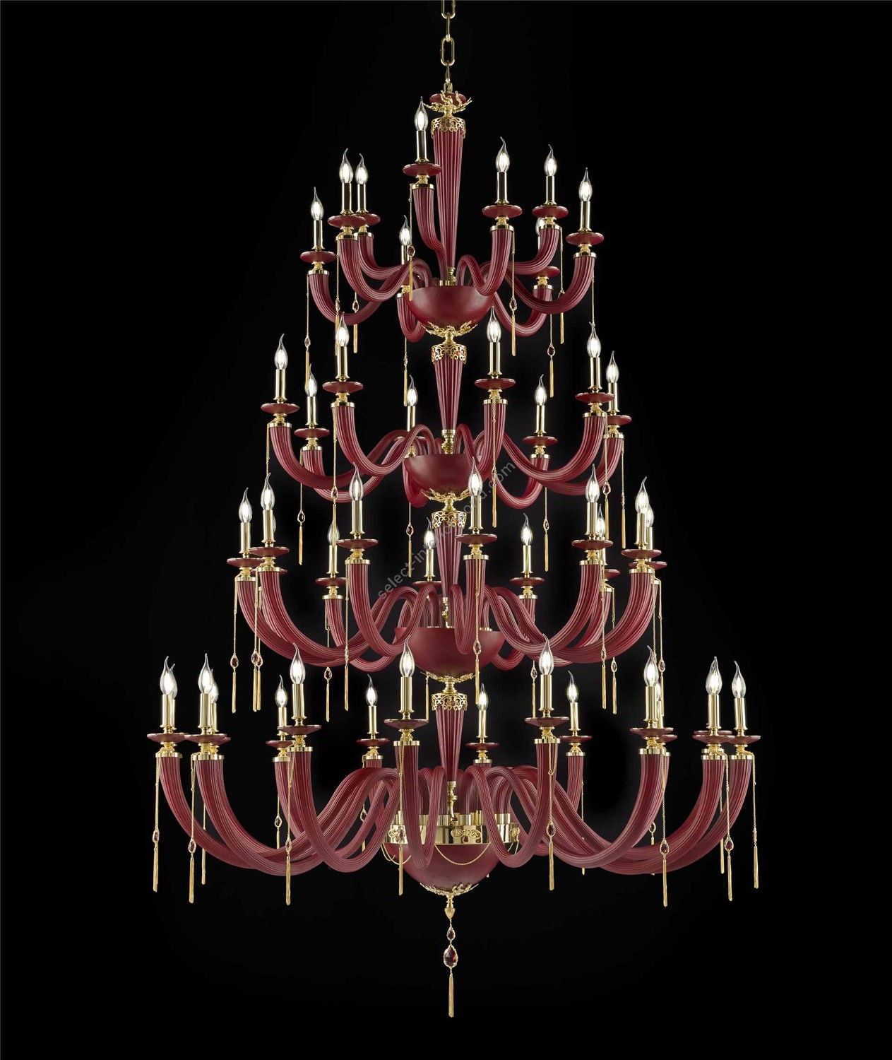 Euroluce Lampadari / Chandeliers / Julienne Red&Gold L45