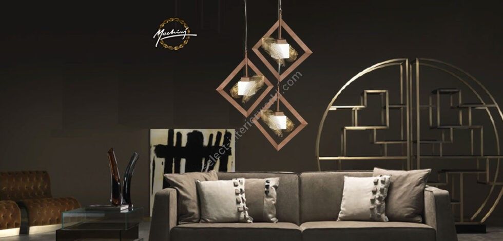 Mechini / Pendant Lights / White Glass Lampshade L-Sight-1