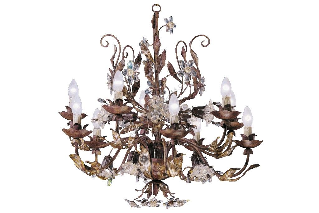 Mechini / Chandeliers / Clear Bohemian Crystal and Murano Glass L233/10