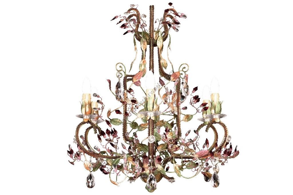 Mechini / Chandeliers / Clear and Coloured Bohemian Crystall L255/6 BIS
