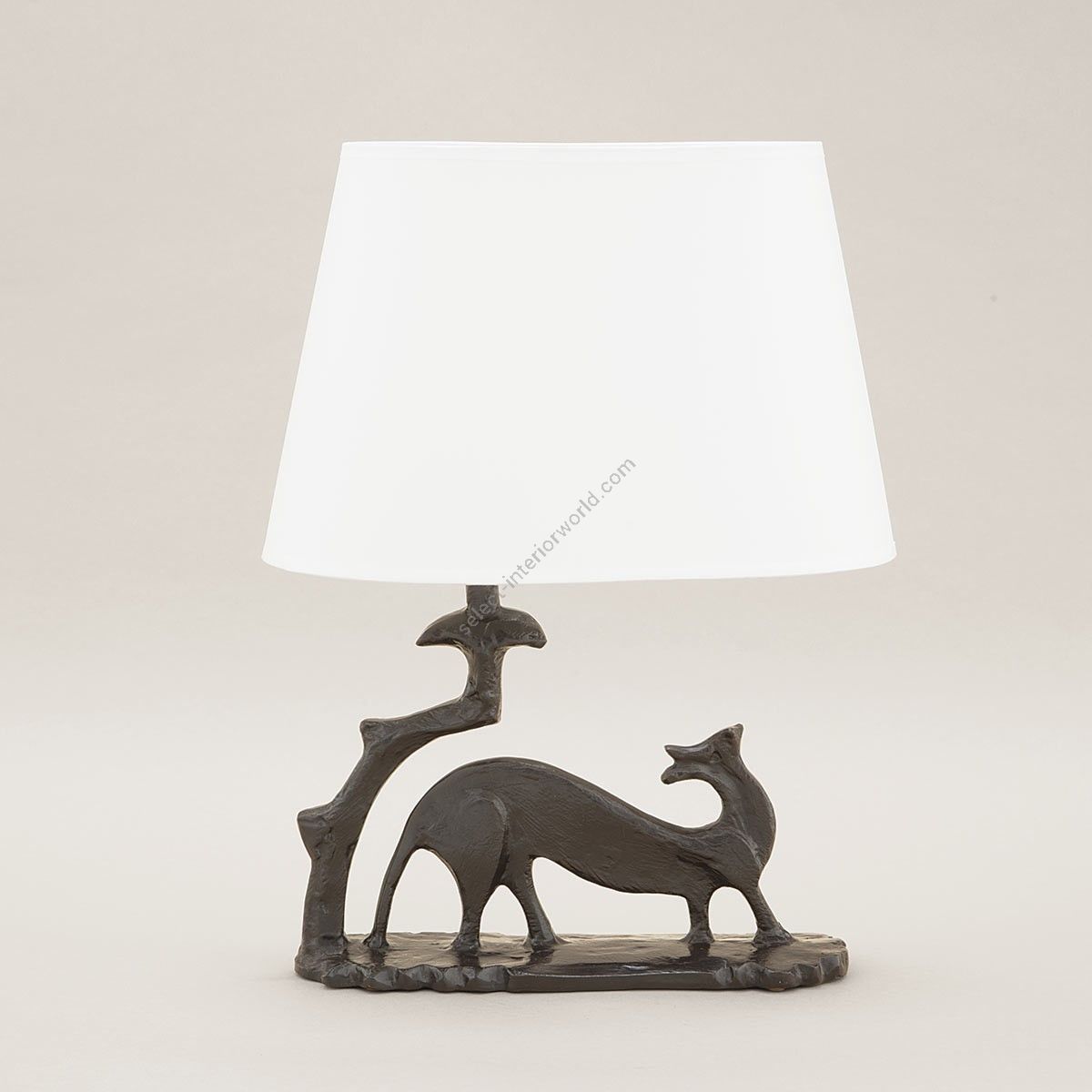 Objet Insolite / Bronze table lamp / Lampe Donnola