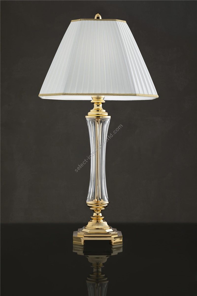 Italian Luxury Lighting / Table Lamps / Gold with Lampshade LF1001