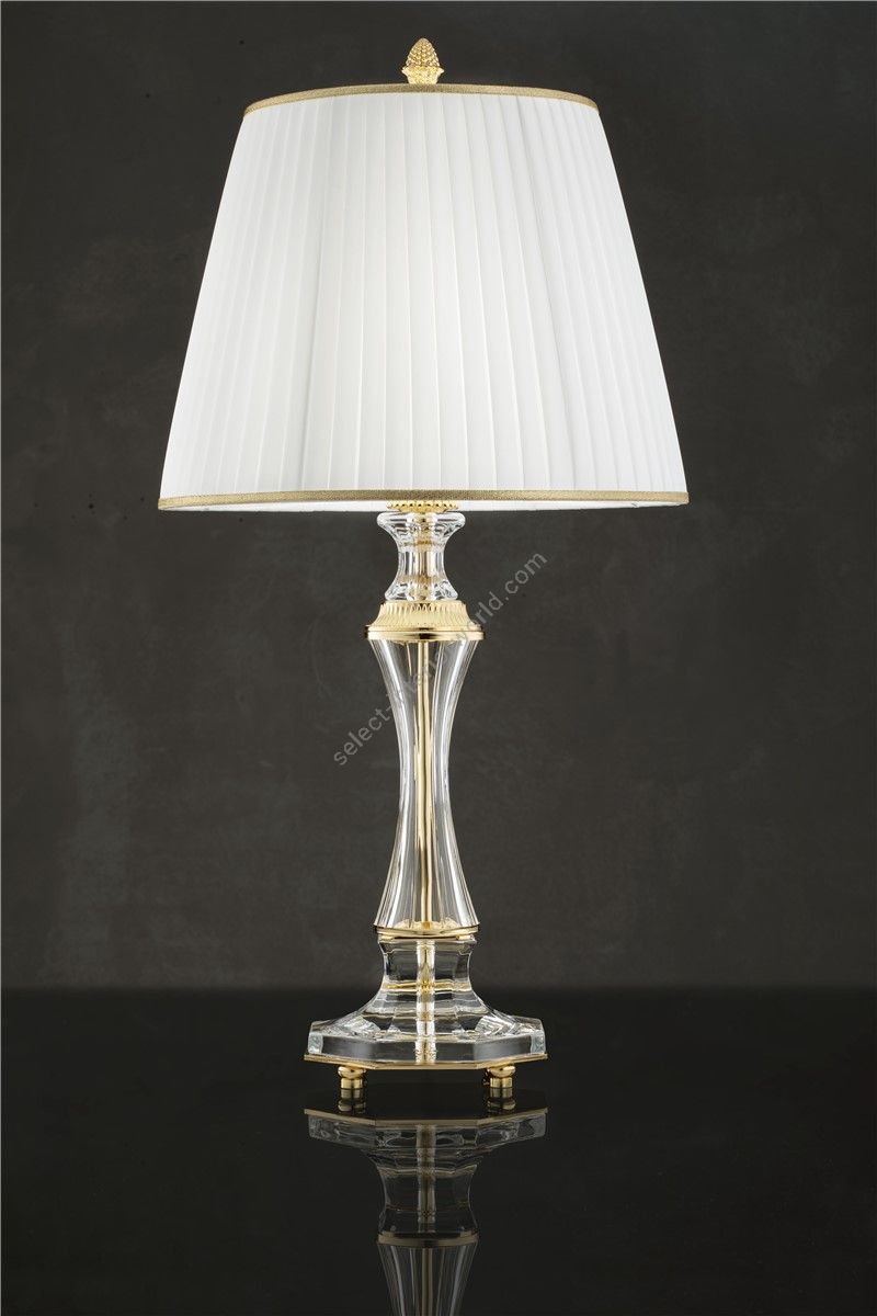 Italian Luxury Lighting / Table Lamps / Crystal And Brass Cast Components LF2024