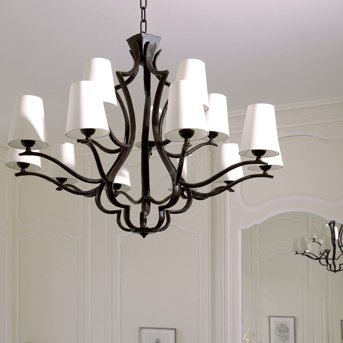 Objet Insolite / Bronze Chandeliers / Lustre Quinze