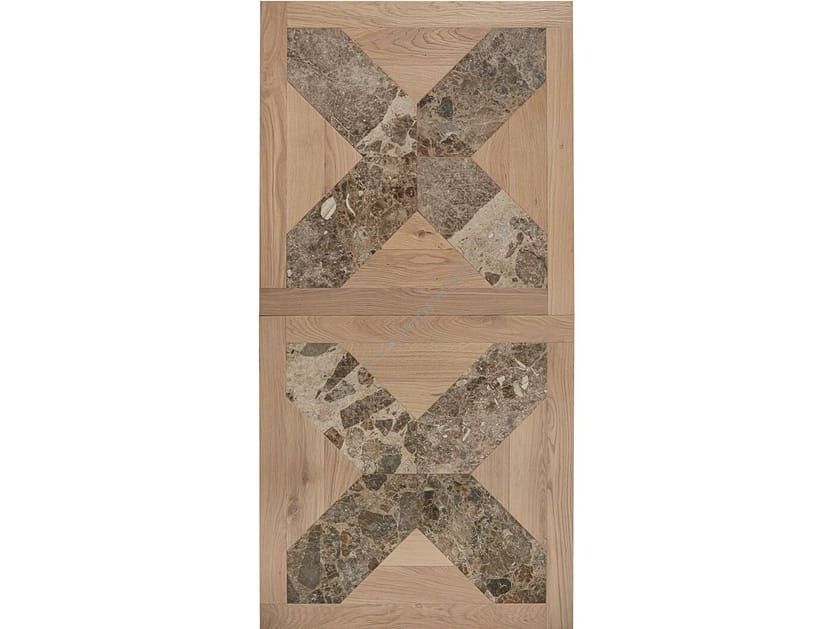 Bassano Parquet / Oak and marble parquet / The geometries - Patterns Pattern Oak Marble
