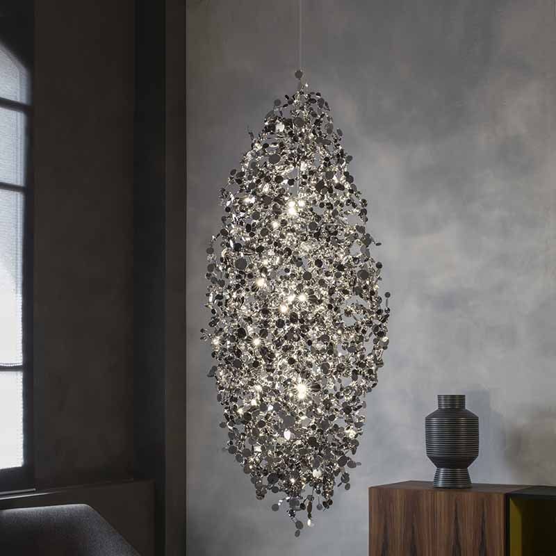 Terzani / Suspension LED Lamp / Argent N94S