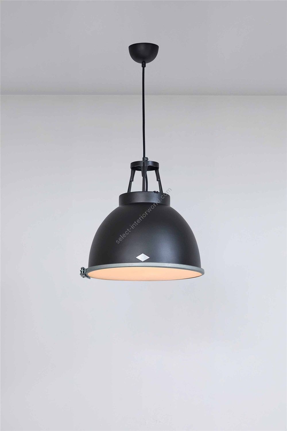 Original Btc / Pendants & Suspension Lights / Titan Size 1 Black Edition with Etched Glass