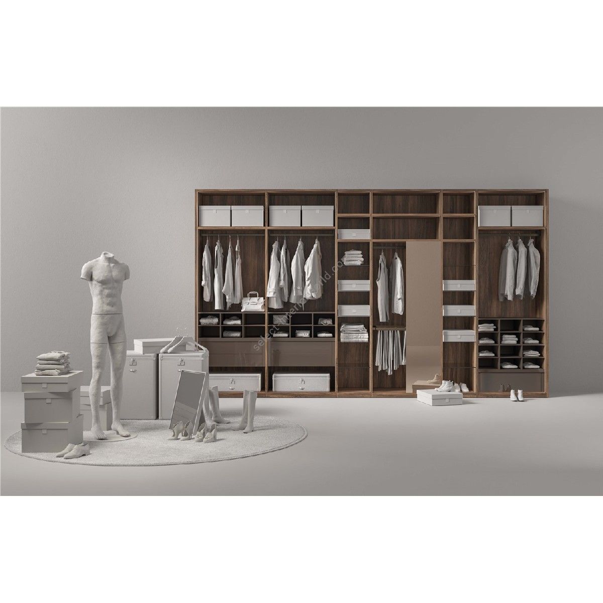 Tumidei / Wardrobe Systems / Open Walk-in Closet