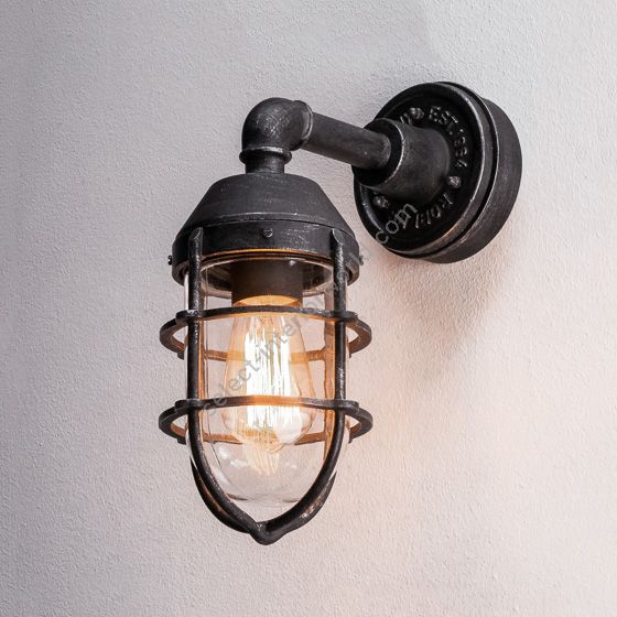 Wall Lamp Industrial / Factory style for Outdoor or Indoor Space, Iron