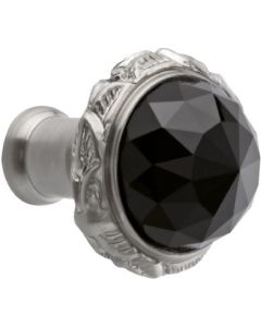 Bronces Mestre / Furniture Handles / Clasica 27mm with Swarovski black crystal 0Z5743.BN0.62
