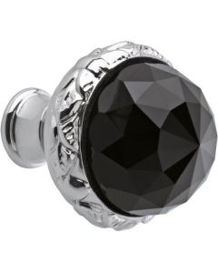 Bronces Mestre / Furniture Handles / Clasica 37mm with Swarovski black crystal 0Z5744.BN0.50