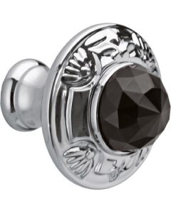 Bronces Mestre / Furniture Handles / Clasica 38mm with Swarovski black crystal 0Z5747.BN0.50