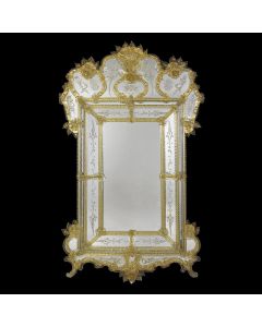 Glass & Glass Murano / Murano wall mirror / ART. MIR 290