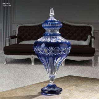 Italian Luxury Lighting / Vases / Crystal Blue Color 66 cm 000228TB