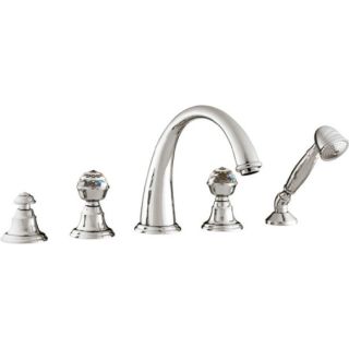 Bronces Mestre / Bath-Shower Fittings / Five holes bath set with Swarovski crystal 037216.C00.50