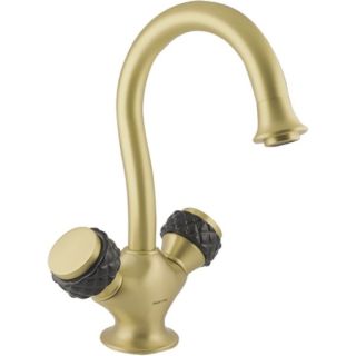 Bronces Mestre / Washbasin Fittings / One hole basin mixer with black porcelain 065505.N00.24