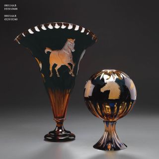 Italian Luxury Lighting / Vases / Crystal Set of 2 080114AB