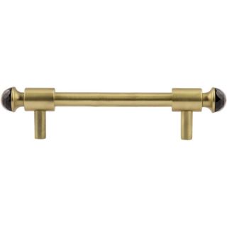 Bronces Mestre / Furniture Handles / Clasica with black Swarovski crystal 128mm between centers 0T5000.SN128.30