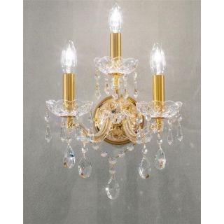 Italian Luxury Lighting / Wall Sconces / Maria Theresa Gold 3 Lights 1040 003